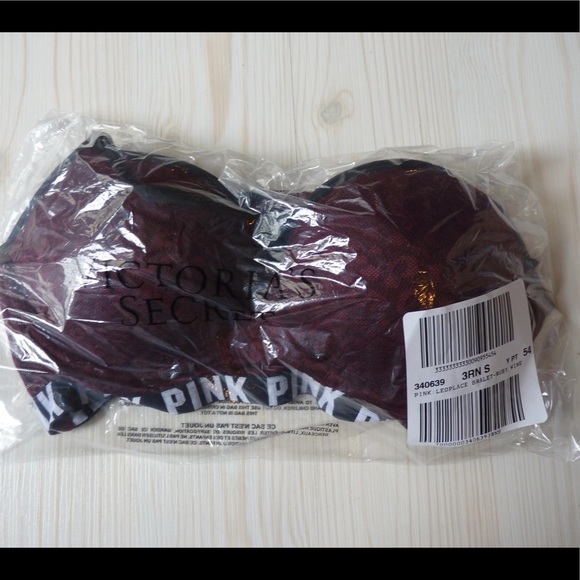 New Victoria's Secret PINK Leopard Lace Push-Up Bralette - Picture 4 of 4